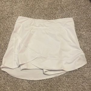 white tennis skirt, kids XL fits womens SM